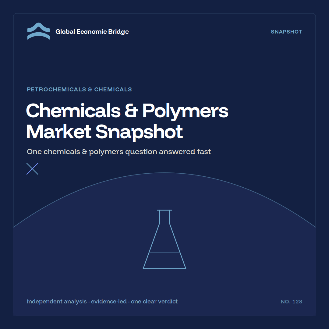 Chemicals & Polymers Market Snapshot, Global Economic Bridge