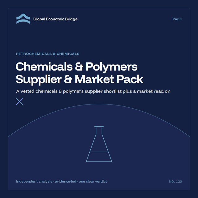 Chemicals & Polymers Supplier & Market Pack, Global Economic Bridge