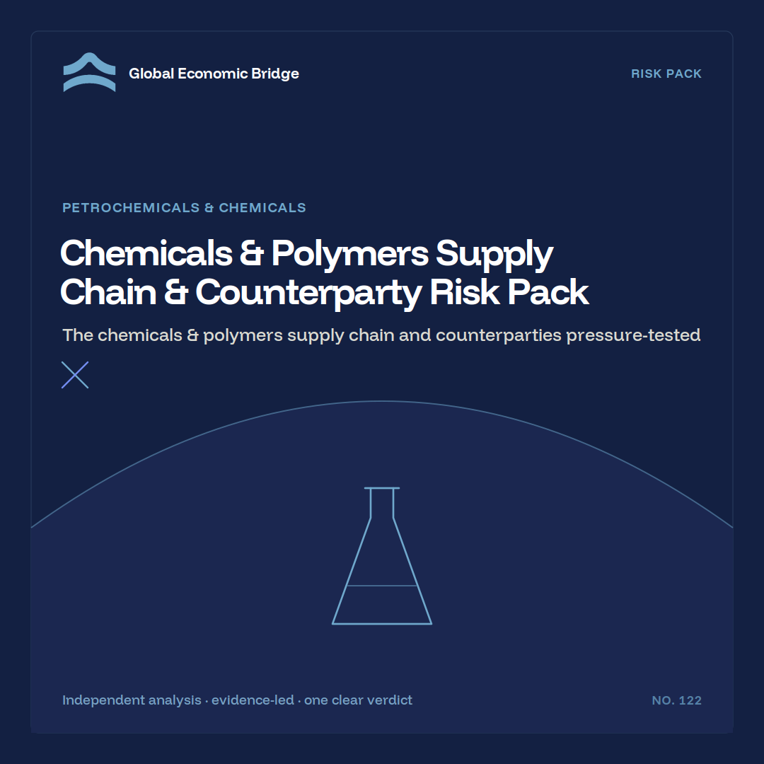 Chemicals & Polymers Supply Chain & Counterparty Risk Pack, Global Economic Bridge