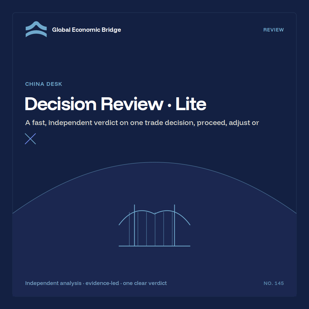 Decision Review · Lite, Global Economic Bridge