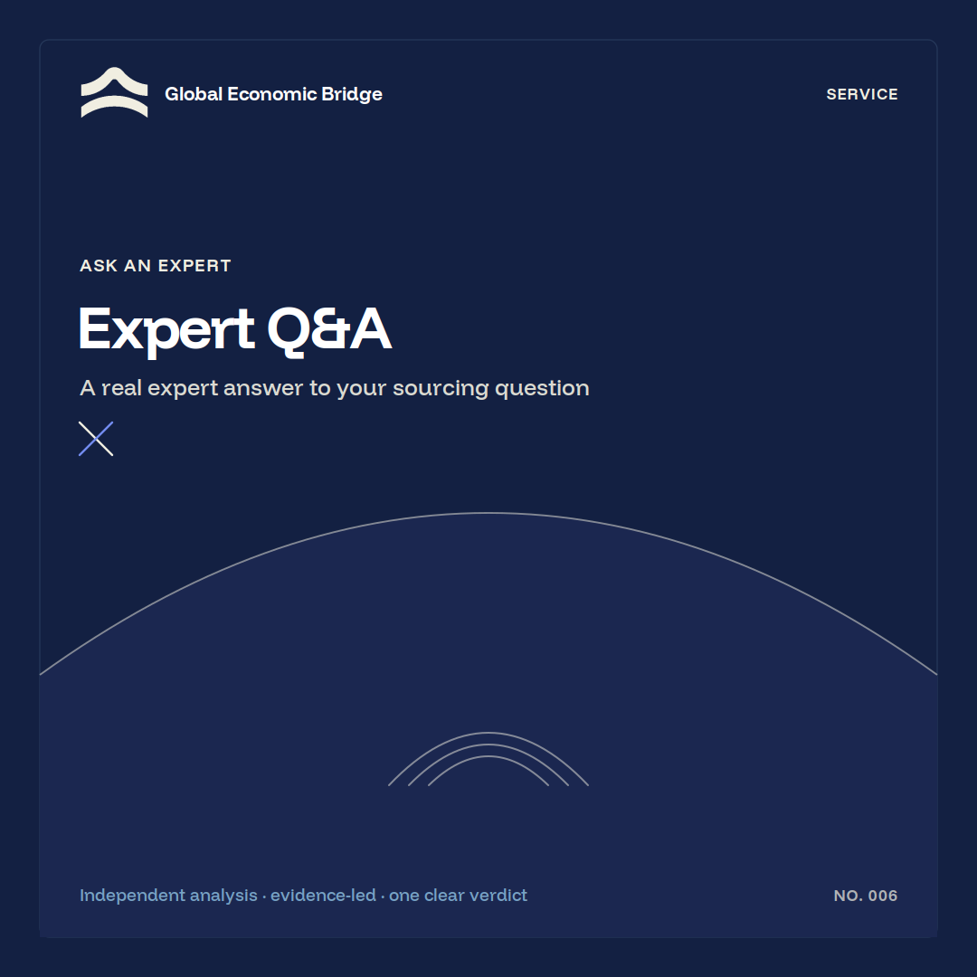 Expert Q&A, Global Economic Bridge
