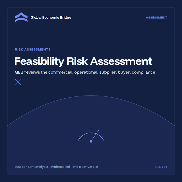 Feasibility Risk Assessment, Global Economic Bridge