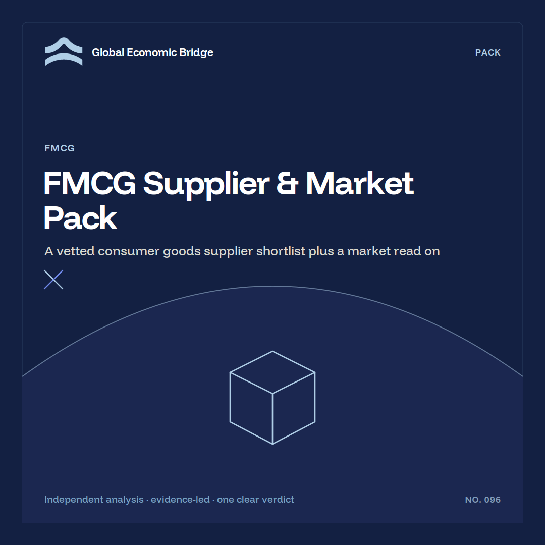 FMCG Supplier & Market Pack, Global Economic Bridge