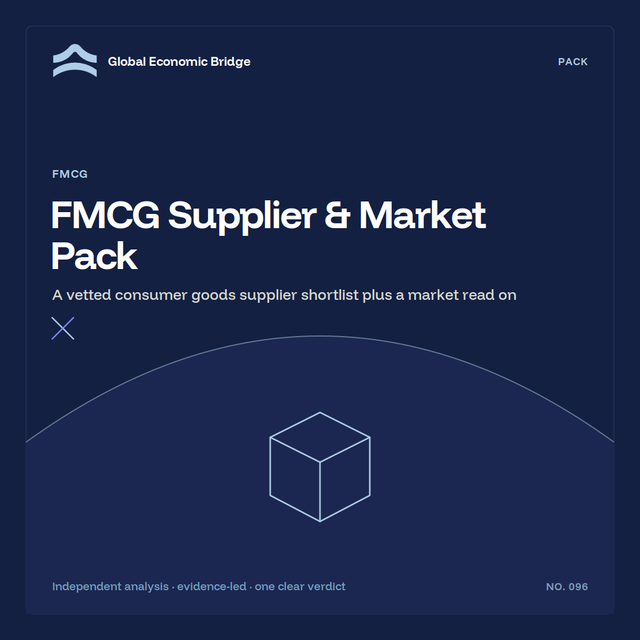 FMCG Supplier & Market Pack, Global Economic Bridge