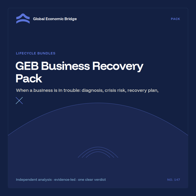 GEB Business Recovery Pack, Global Economic Bridge