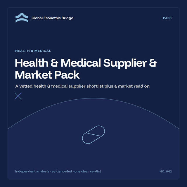 Health & Medical Supplier & Market Pack, Global Economic Bridge