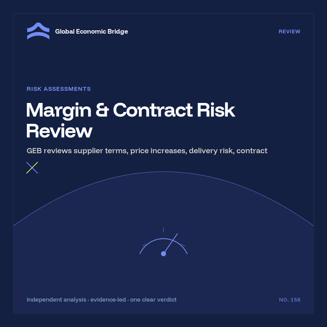 Margin & Contract Risk Review, Global Economic Bridge