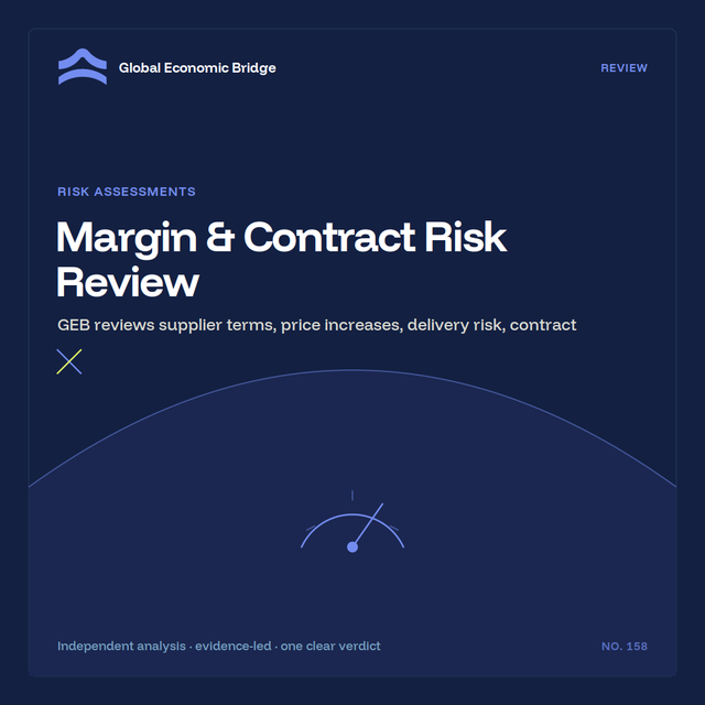 Margin & Contract Risk Review, Global Economic Bridge