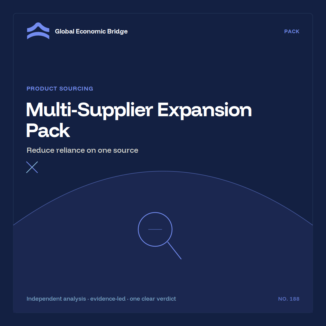 Multi-Supplier Expansion Pack, Global Economic Bridge