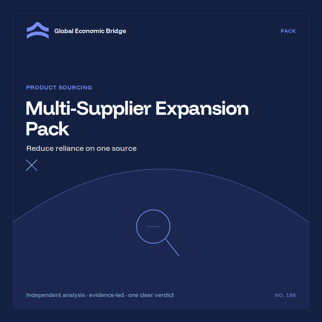 Multi-Supplier Expansion Pack, Global Economic Bridge