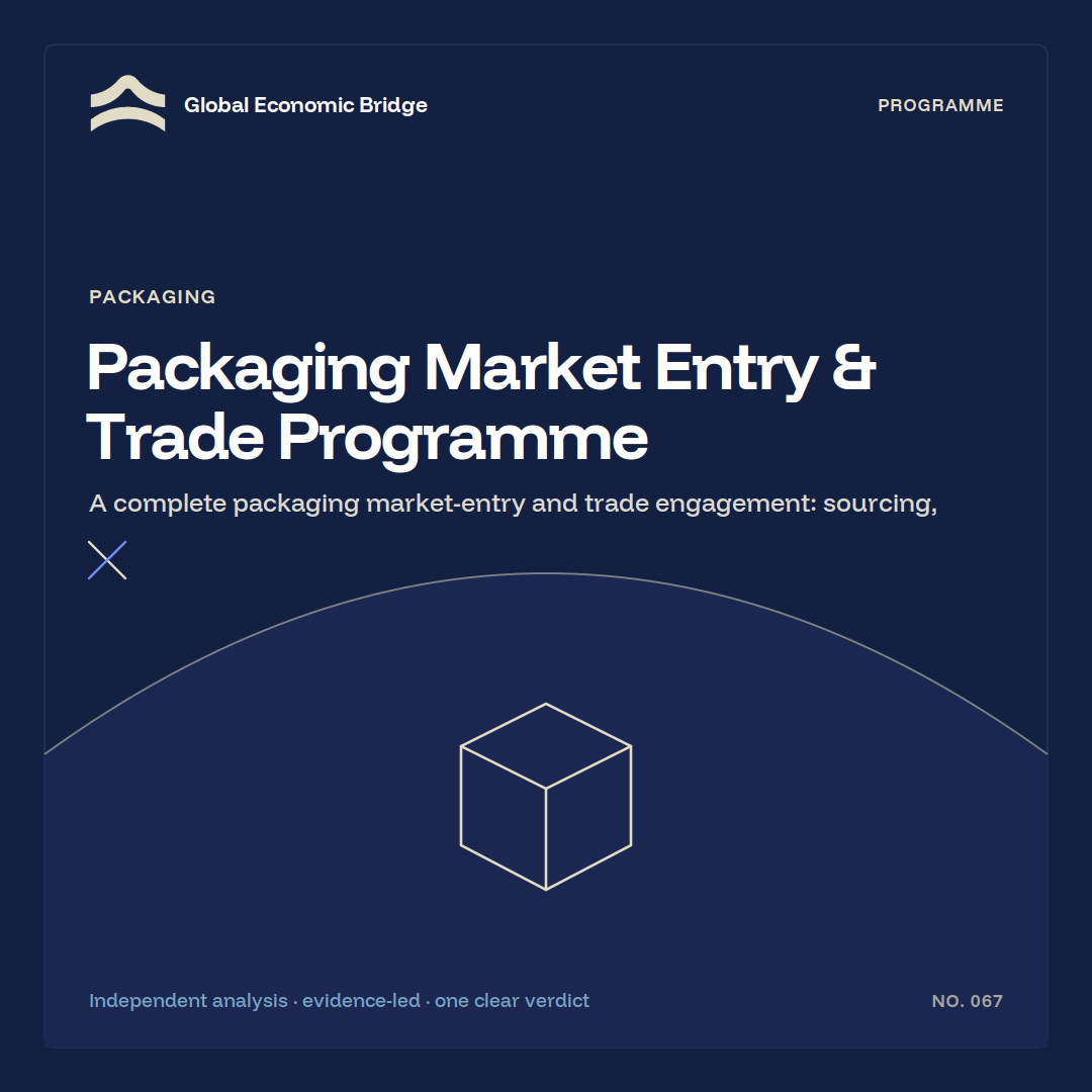 Packaging Market Entry & Trade Programme, Global Economic Bridge