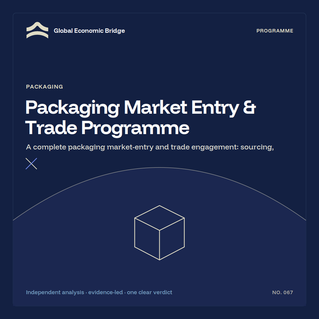Packaging Market Entry & Trade Programme, Global Economic Bridge
