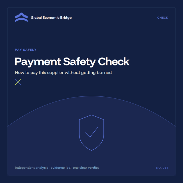 Payment Safety Check, Global Economic Bridge