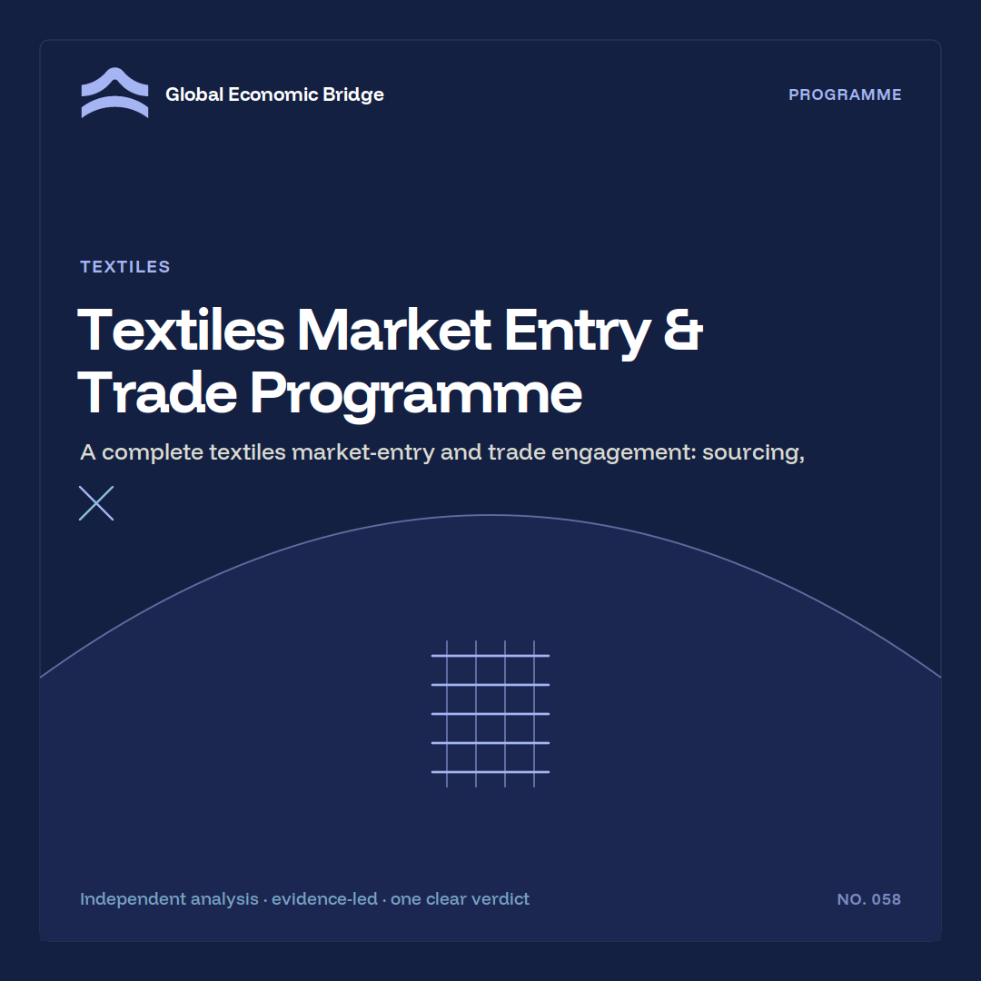 Textiles Market Entry & Trade Programme, Global Economic Bridge