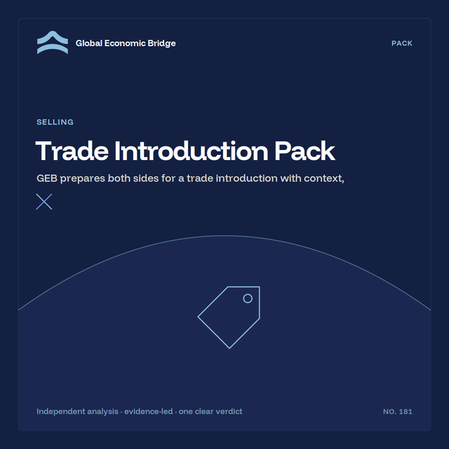 Trade Introduction Pack, Global Economic Bridge