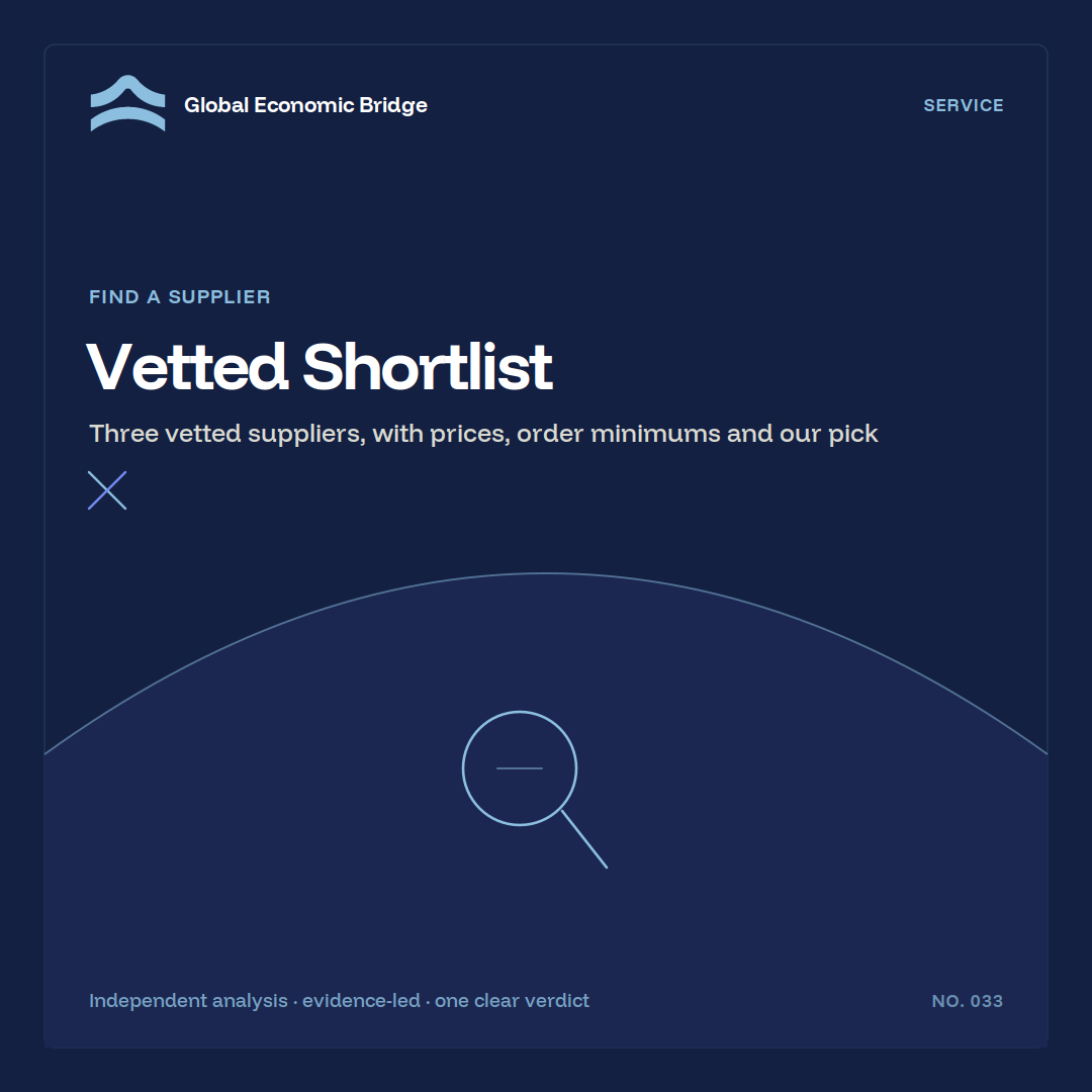 Vetted Shortlist, Global Economic Bridge